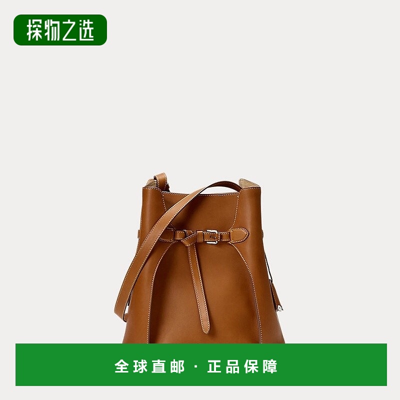 自营欧洲直邮RalphLauren拉夫劳伦 Ralph 牛皮水桶包