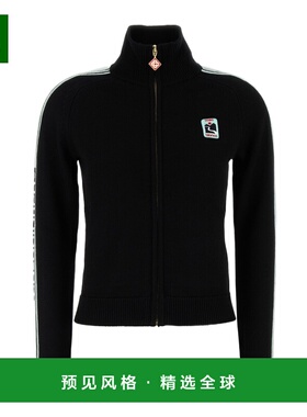香港直邮CASABLANCA 女士夹克 WPF25KW102101 AW2025 黑色 高领长
