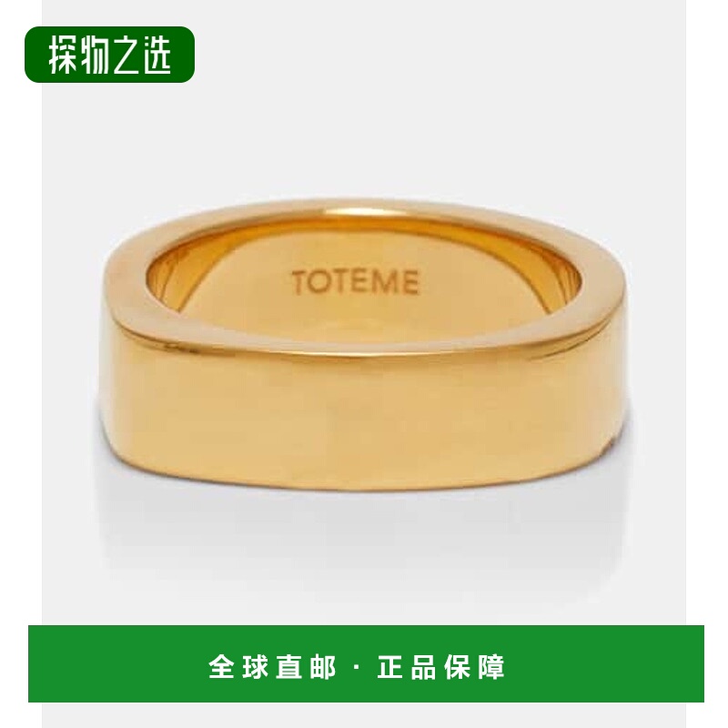 香港直邮TOTÊME 女士 Signature18kt 镀金戒指 metal金属色 舒适