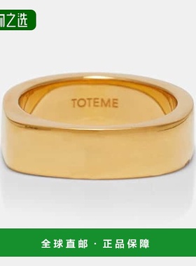 香港直邮TOTÊME 女士 Signature18kt 镀金戒指 metal金属色 舒适