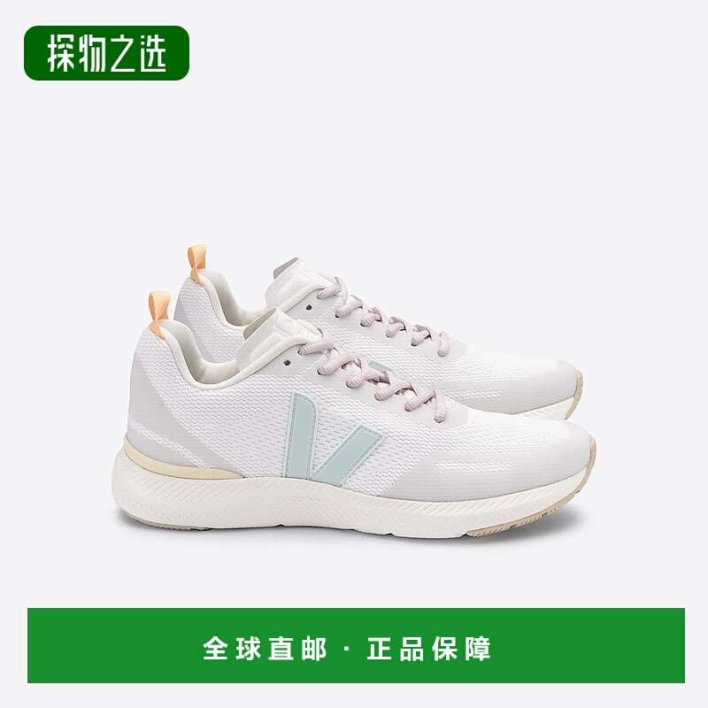 欧洲直邮VEJA Impala系列薄荷色/蛋壳色再生聚酯纤维V标识训