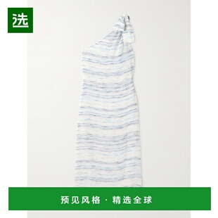 1h可退 香港直邮LISA MARIE FERNANDEZ 女士 单肩条纹亚麻混纺薄