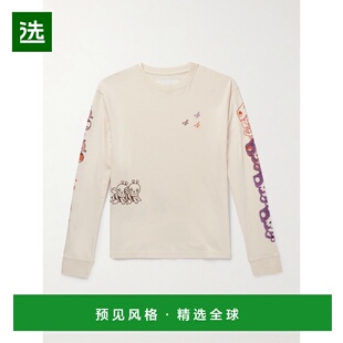 1h可退 香港直邮story mfg 男士 Grateful 徽标印花有机棉针织T恤