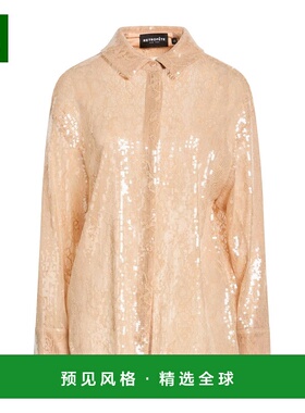 1h可退 香港直邮retrofete 女士 Blouses 蕾丝衬衫 beige米色 舒