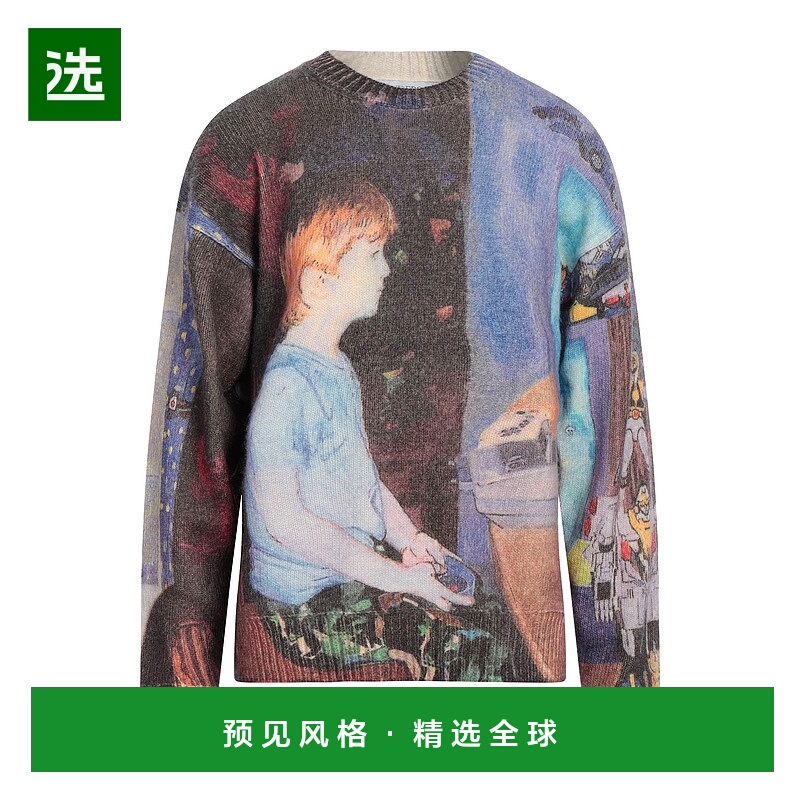 1h可退 香港直邮J.W. Anderson 男士 毛衣 pink粉色 舒适时尚羊绒