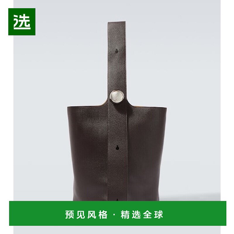 1h可退 香港直邮LOEWE 罗意威 男士 卵石花纹大号皮革水桶包