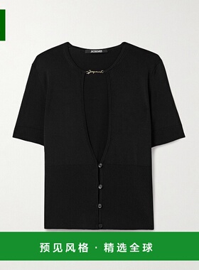 1h可退 香港直邮Jacquemus 女士 Pralù 精饰剪口针织上衣 24H243