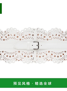 1h可退 香港直邮Alaïa 女士 白色 Openwork Bustier 腰带 AA1C082