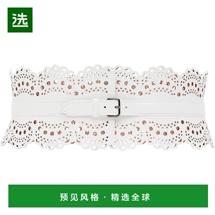 1h可退 香港直邮Alaïa 女士 白色 Openwork Bustier 腰带 AA1C082