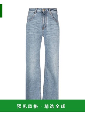 香港直邮Chloe 腰带环牛仔长裤 C24SDP03157牛仔裤直筒裤