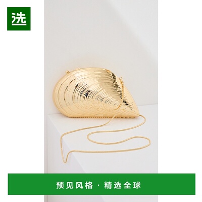 1h可退 香港直邮Simkhai 女士 Bridget Metal Oyster Shell 手包