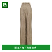 香港直邮Gabriela Hearst 女士 1h可退 Norman 高腰金属感真丝直