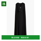 精饰绉纱礼服 1h可退 N72K36 女士 披肩式 香港直邮MARCHESA NOTTE