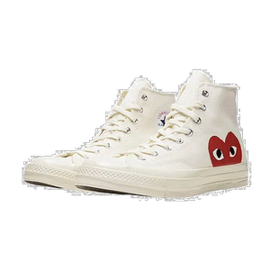 韩国直邮CDG PLAY川久保玲X匡威1970s联名男女高帮帆布鞋150204c