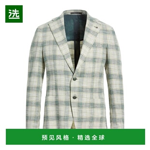 1h可退 香港直邮Tagliatore 男士 西装外套 green绿色 舒适时尚