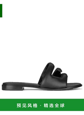 香港直发Givenchy纪梵希女士露趾黑色徽标凉拖透气BE305NE00H凉鞋