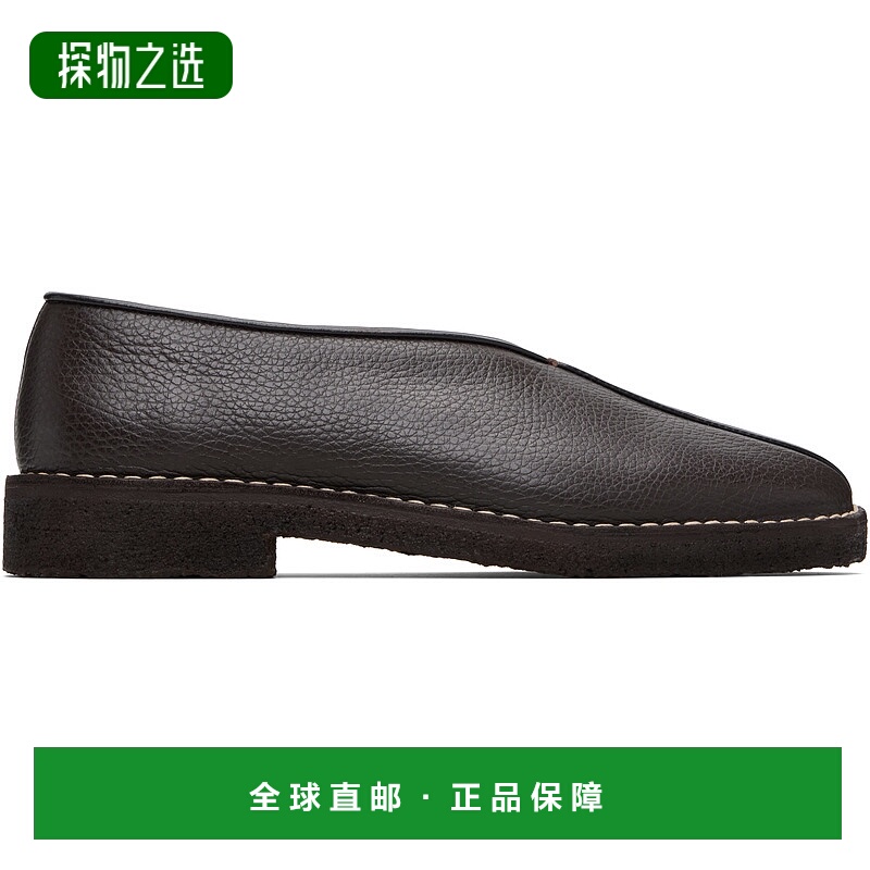 香港直邮Lemaire 女士 棕色 Piped Crepe 乐福鞋 FO0247LL205