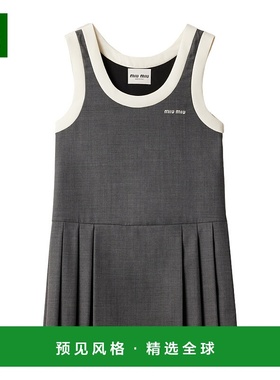 1h可退 香港直邮Miu Miu 缪缪 女士 连衣裙 MF564711RF grey灰色