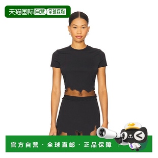 女士 迪賽 香港直郵Diesel black黑色 上衣 A19610 Inlay 1h可退
