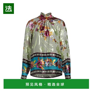 1h可退 【美国直邮】Elie Tahari 日内瓦花卉衬衫 女士精品衬衫