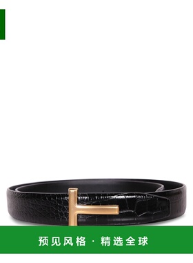 1h可退 香港直邮TOM FORD 男士腰带 TB224LCL439GNAA CO 黑色 Cro