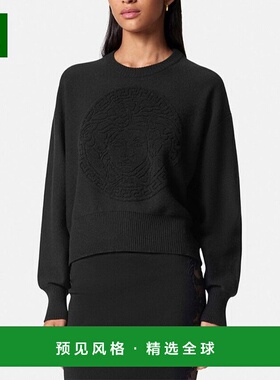 香港直邮Versace 图案圆领毛衣 10134291A10005长袖