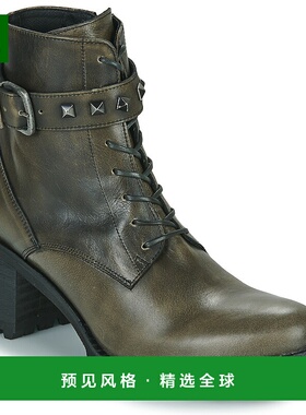 欧洲直邮regard女士时装靴短筒中跟潮流时尚透气百搭稳定支撑女鞋