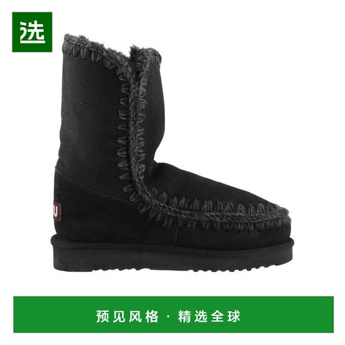 香港直邮MOU 女士高跟鞋 ESKIMO24BKBK AW2023 黑色 中筒雪地靴