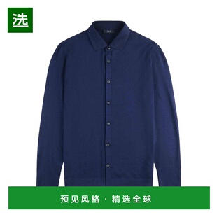 香港直邮FAY 男士针织衫 NMMC1512390WJGU607 AW2025 蓝色 Jersey