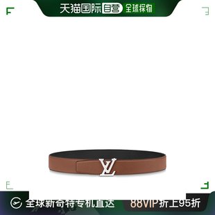 欧洲直邮LOUIS VUITTON路易威登干邑棕色皮革皮带