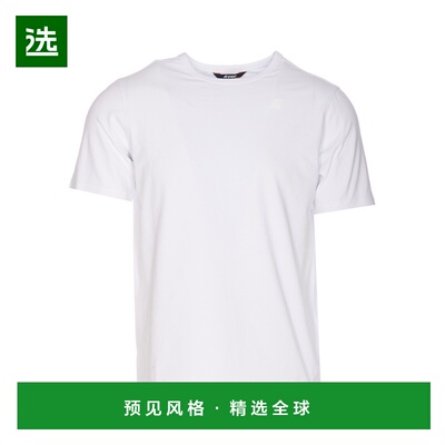 香港直邮K-WAY 男士T恤 K8131UW001 白色 短袖T恤正品时尚高级感