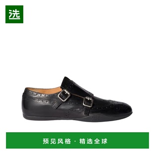 乐福鞋 带扣小牛皮布洛克鞋 5E510E7V6F005 Miu 香港直邮Miu