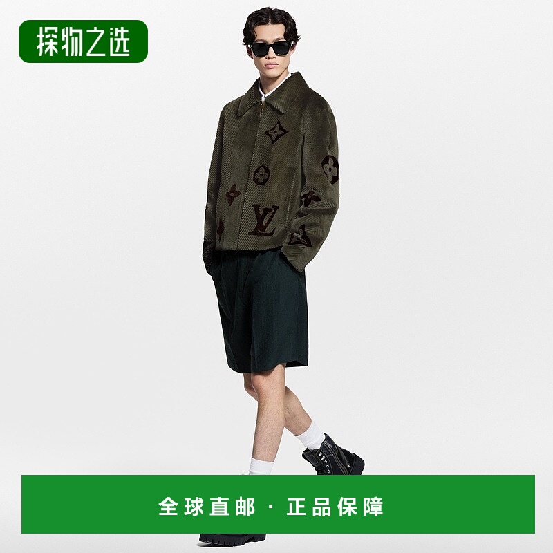 1h可退 欧洲直邮LV路易威登 Remix男士黑色小牛皮老花图案短靴