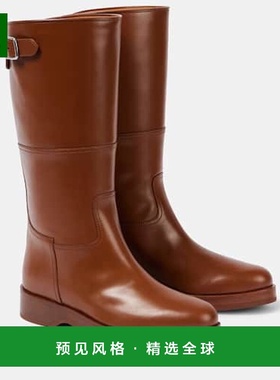 香港直邮Loro Piana 诺悠翩雅 女士 Lupo 女子靴皮质及膝靴子女靴