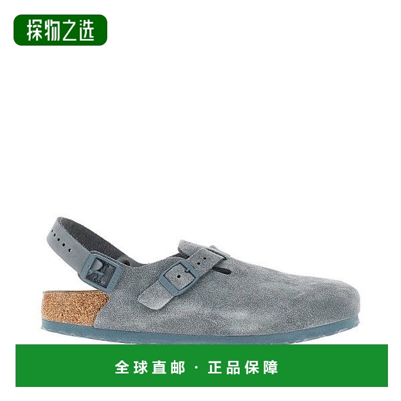 香港直邮birkenstock 勃肯 男士 TOKIO BASALT CALZ.S 灰色绒面革
