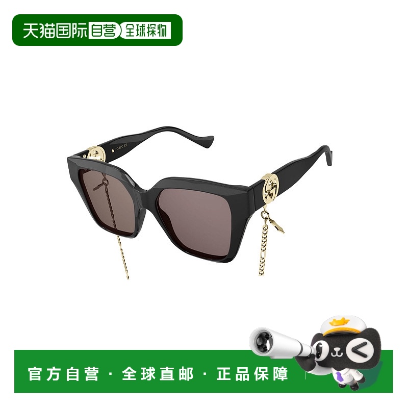 自营Gucci 黑色徽标太阳镜 GG1023S古驰时尚百搭舒适高级感