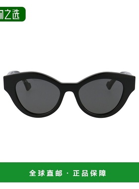 1h可退 香港直邮Gucci 古驰 女士 徽标太阳镜 GG0957S black黑色