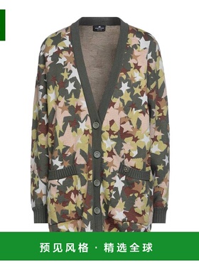 1h可退 香港直邮Elisabetta Franchi 女士 针织开衫 green绿色 舒