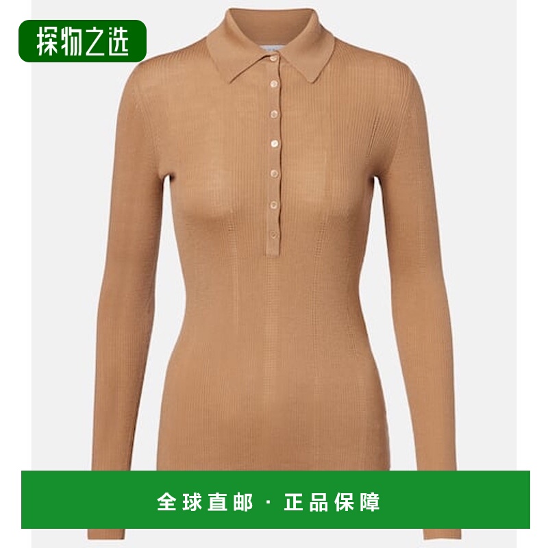 香港直邮Gabriela Hearst 女士 Sophia 羊毛Polo毛衣