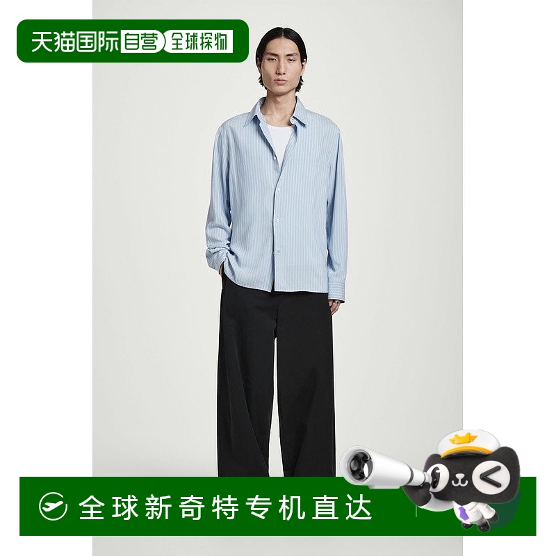 欧洲直邮COS 男士白色皮革休闲运动鞋新款