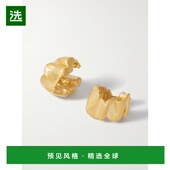 1h可退 R2255BRA 起皱效果镀金耳环 香港直邮Completedworks 女士