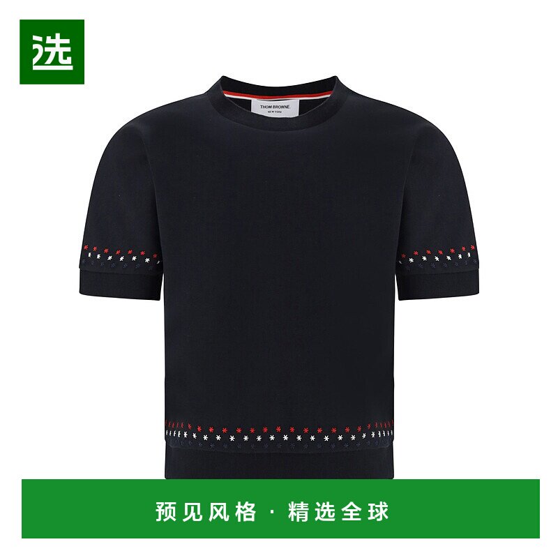 1h可退 香港直邮Thom Browne 短袖T恤 FJS255EJ0055