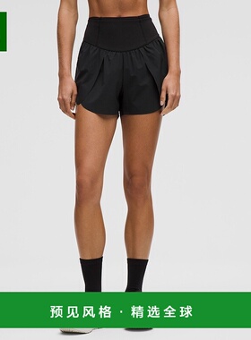 1h可退 欧洲直邮LULULEMON露露乐檬 Go Further 8厘米高腰开衩短