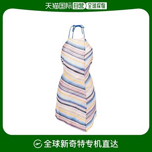 MS24SQ0BBR00UW 香港直邮Missoni 条纹图案迷你海滩连身裙