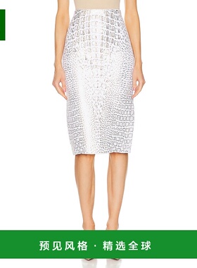 1h可退 香港直邮Alaïa 女士 铅笔半身裙 AA9J21835M841 white白色