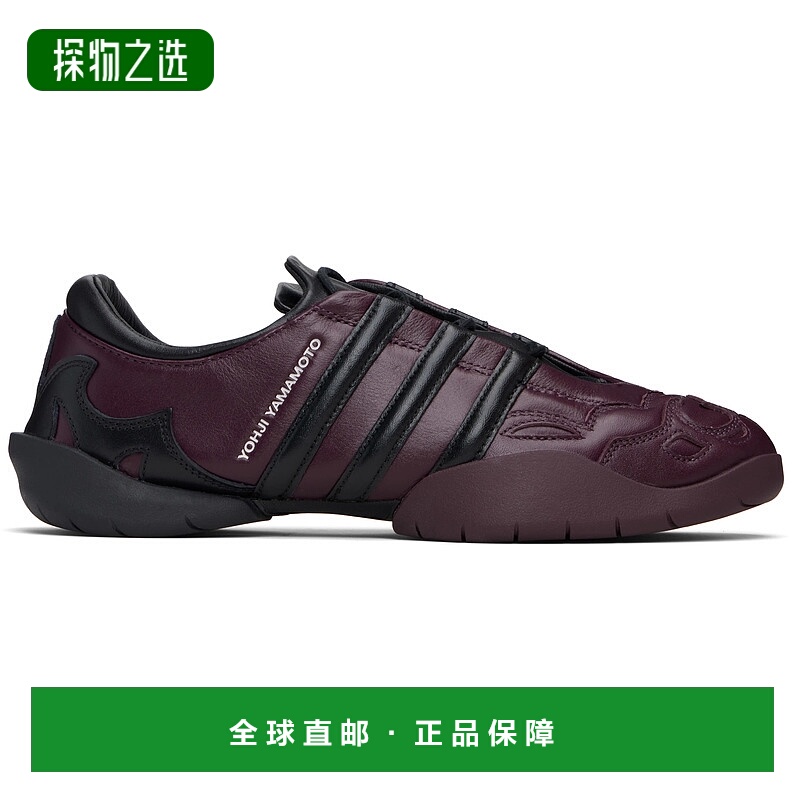 香港直邮Y-3 男士 酒红色 Regu 2002 运动鞋 JQ8825