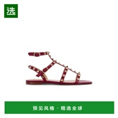 香港直邮Valentino 华伦天奴 女士 1h可退 铆钉凉鞋 7W2S0A05VOD