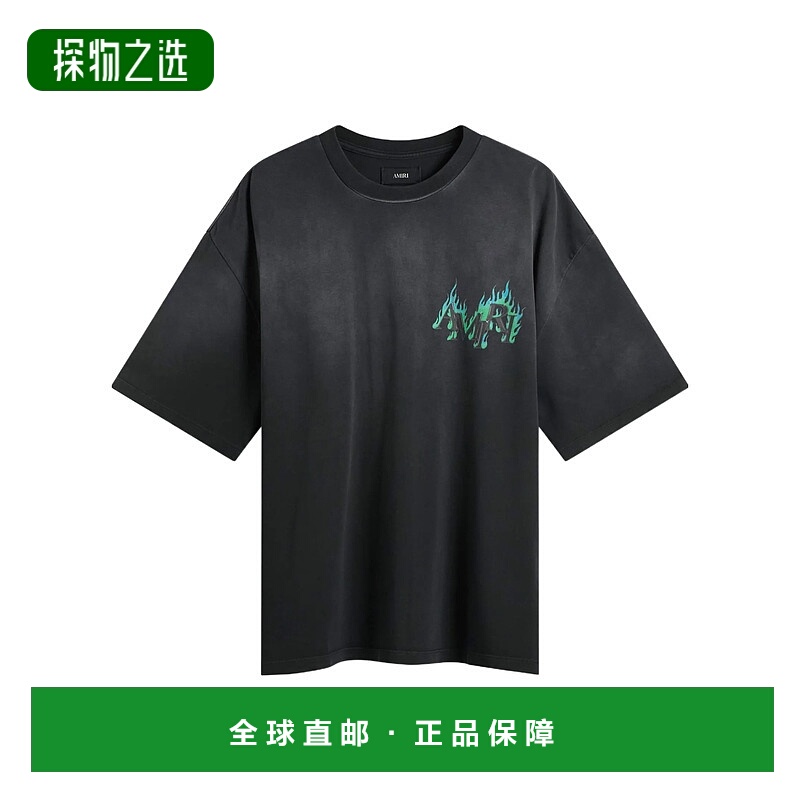 香港直邮Amiri 火焰T恤 AMTOJR1115