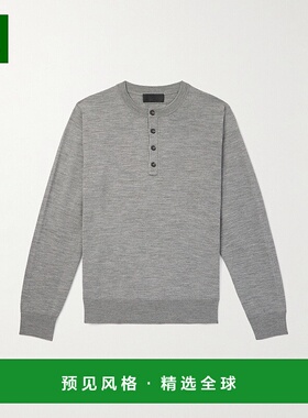 1h可退 香港直邮NILI LOTAN 男士 Wylie 羊毛亨利领毛衣 90134Y34