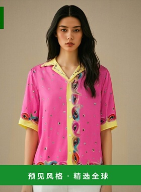 欧洲直邮acne studios 印花系扣衬衫